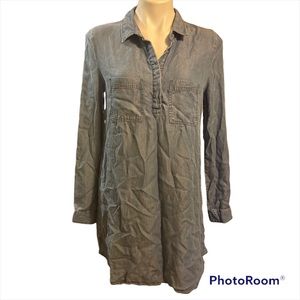 Walter Baker denim long sleeve shirt dress